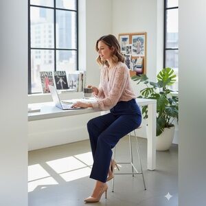 Hale Bob‎ Blush Pink Ribbon Detail Blouse - Size Medium